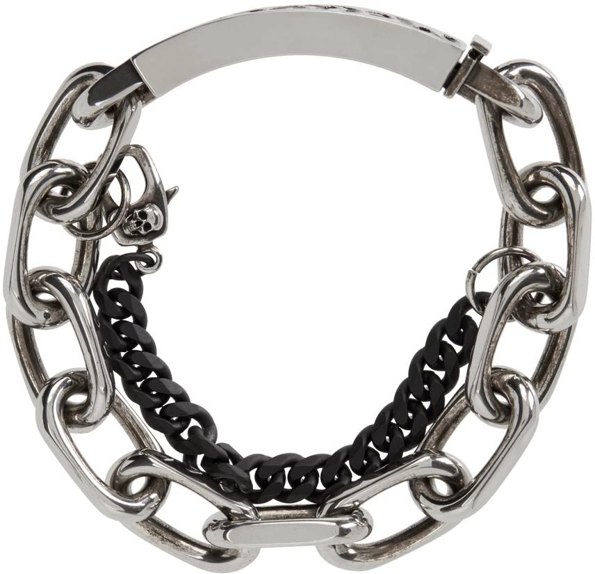 商品Alexander McQueen|Silver Gaff Bracelet,价格¥2597,第2张图片详细描述