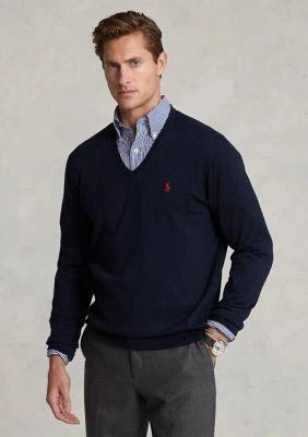 商品Ralph Lauren|Ralph Lauren Cotton V Neck Sweater,价格¥873,第1张图片