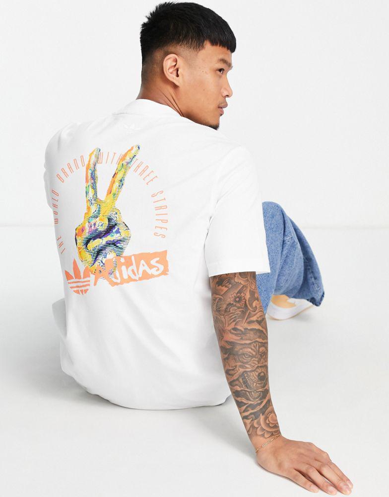 商品Adidas|adidas Originals short sleeve t-shirt in white,价格¥266,第1张图片