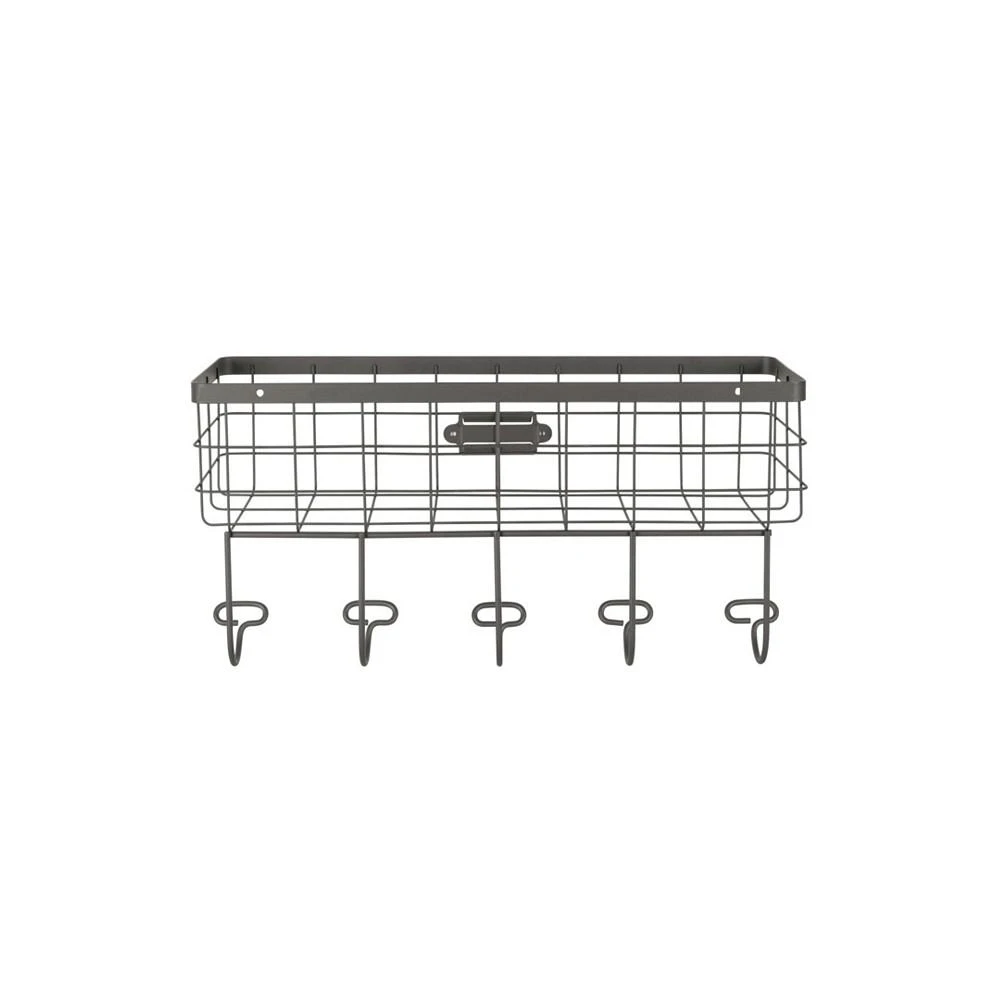 Vintage-like Living Wire Wall Mount Basket Hook Station 商品