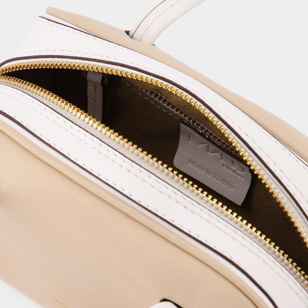 商品Manu Atelier|Hourglass Bag in Ivory and White Leather,价格¥3919,第6张图片详细描述