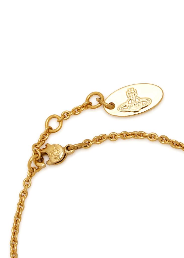 Narcissa embellished orb gold-tone bracelet商品第3张图片规格展示