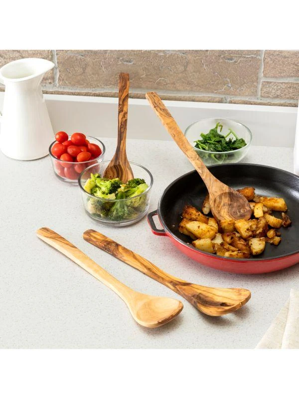 商品French Home|4-Piece Olivewood Serving Set,价格¥397,第2张图片详细描述