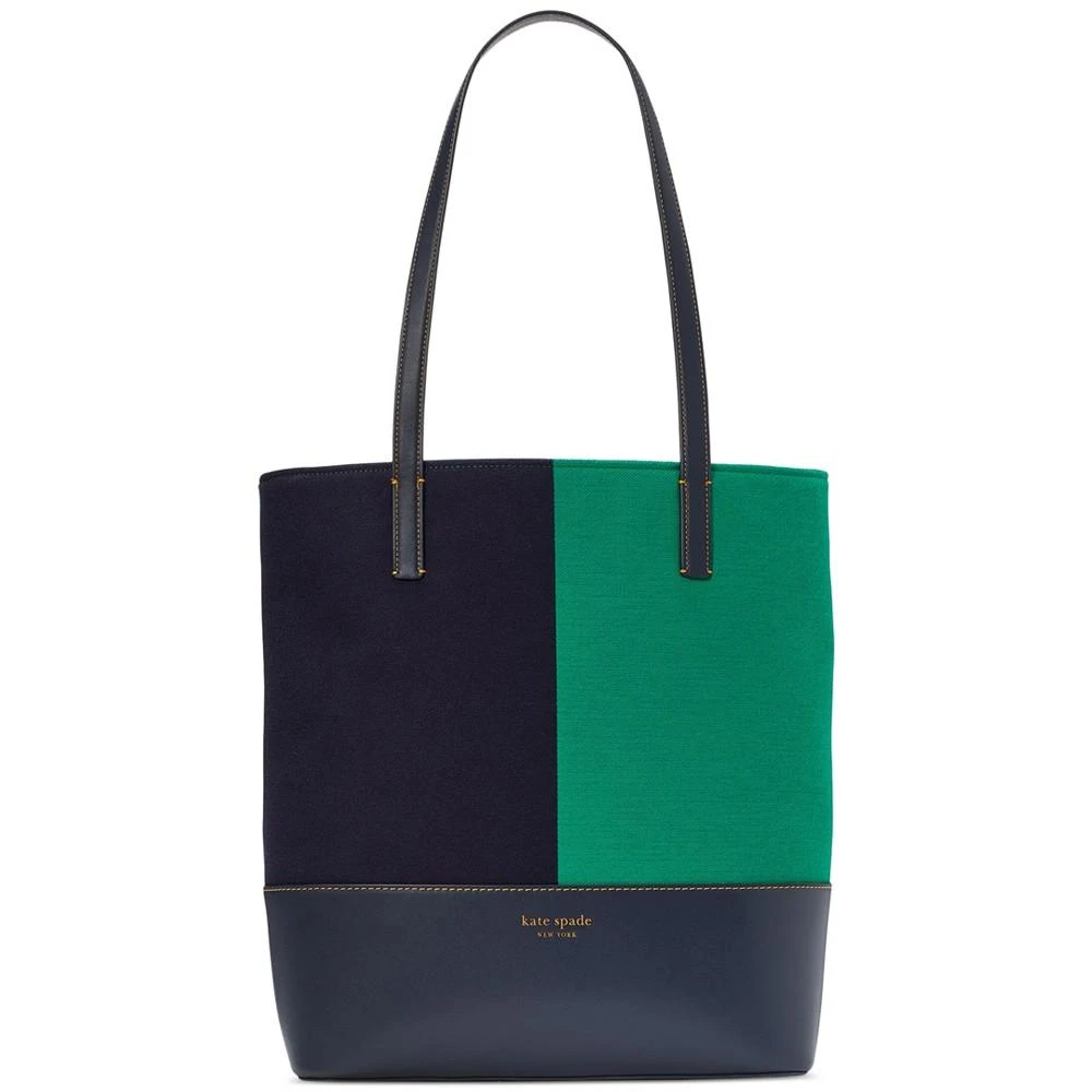 商品Kate Spade|Waverly Racing Stripe Jacquard Large Tote,价格¥1532,第1张图片