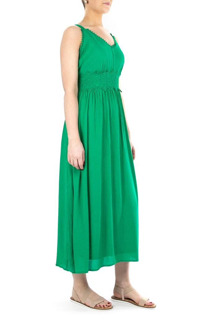 Sleeveless Lace Trim Maxi Dress商品第3张图片规格展示