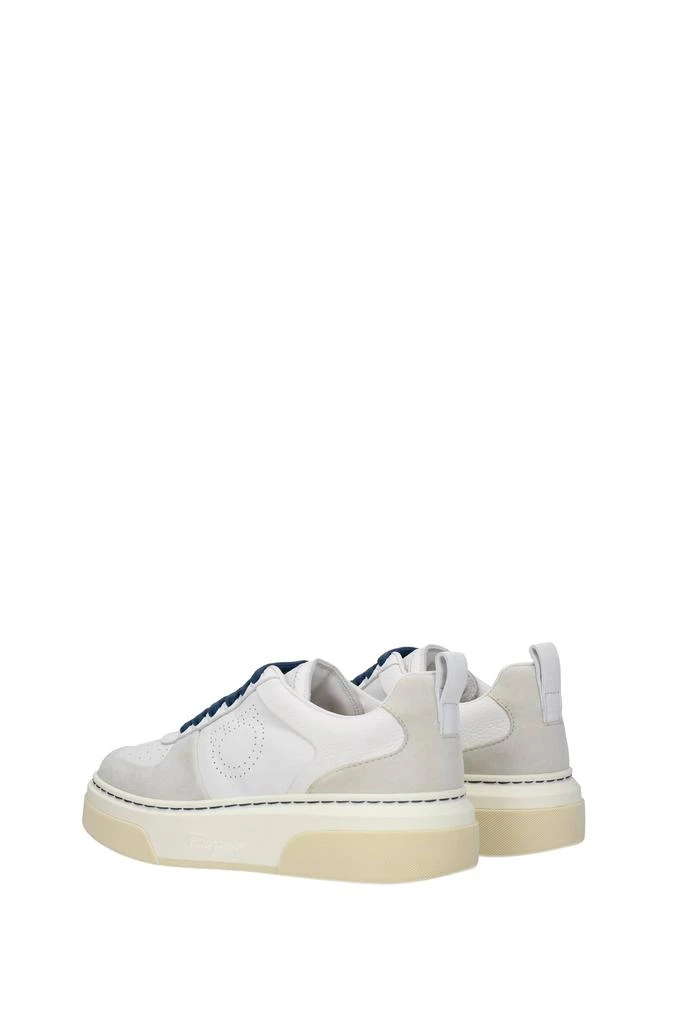商品Salvatore Ferragamo|Sneakers cassina Leather White Grey,价格¥4428,第4张图片详细描述