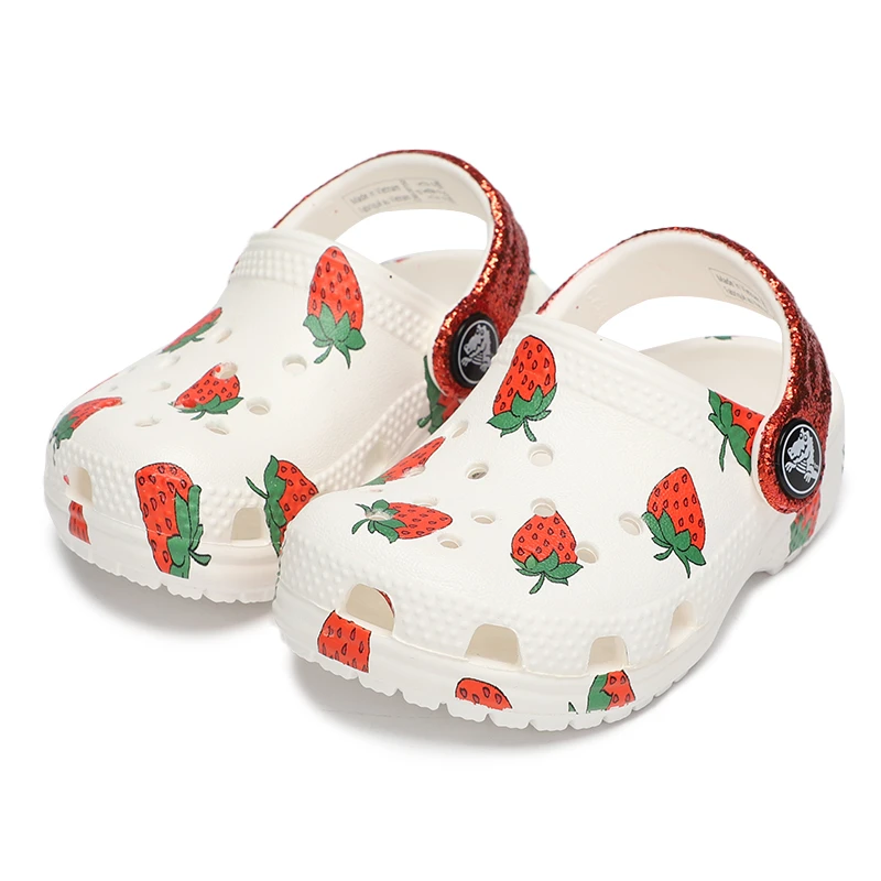 商品[国内直发] Crocs|Classic food print clog k 经典食物印花图案小克骆格 儿童凉鞋拖鞋洞洞鞋,价格¥158,第1张图片
