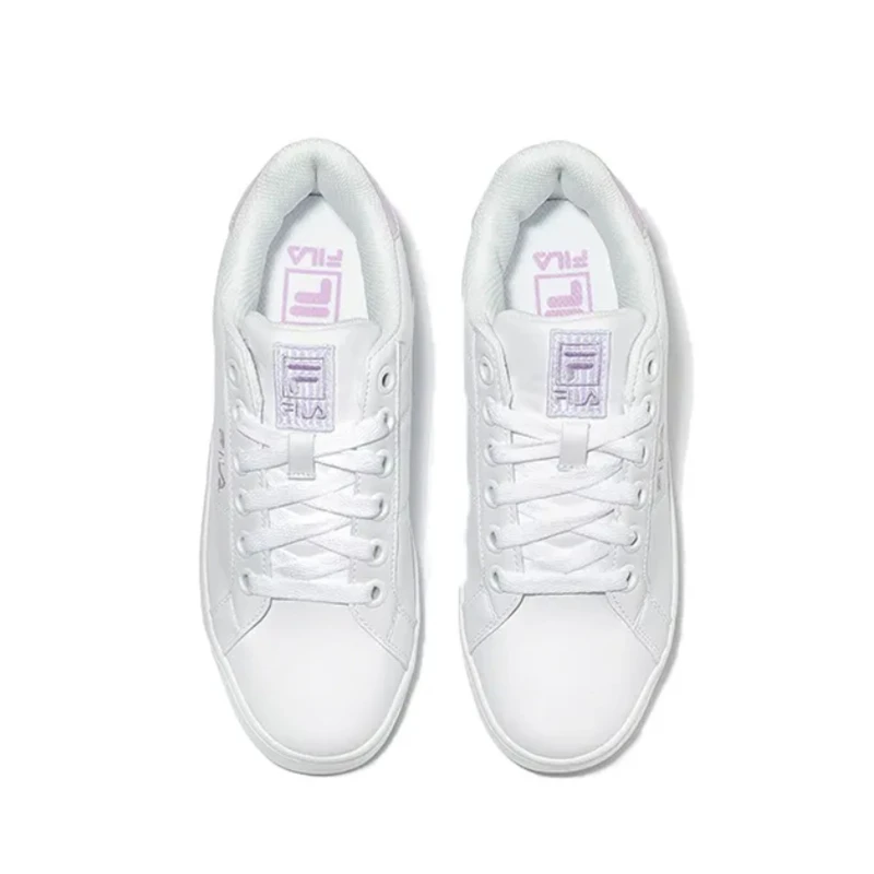 【享贝家】ZY- FILA斐乐 Court Deluxe 韩版低帮板鞋  男女同款 白紫  1TM00651D-151 商品