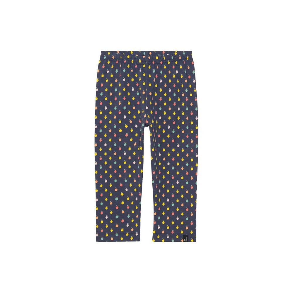 商品Deux par Deux|Girl Organic Cotton Printed Capri Navy Multicolor Lemons - Toddler|Child,价格¥109,第1张图片