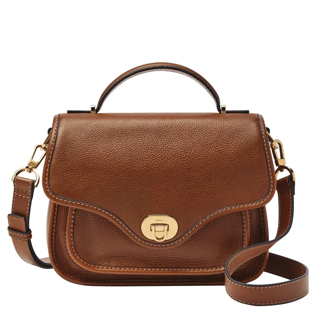 商品Fossil|Fossil Women's Heritage Leather Top Handle Crossbody,价格¥1118,第1张图片