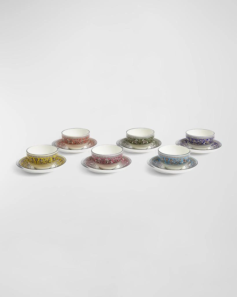 商品Wedgwood|Florentine Assorted Tea Bowls & Saucers, Set of 6,价格¥6995,第2张图片详细描述