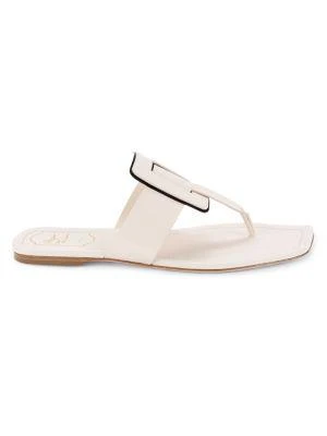 商品Roger Vivier|T Strap Flat Thong Sandals,价格¥1498,第1张图片