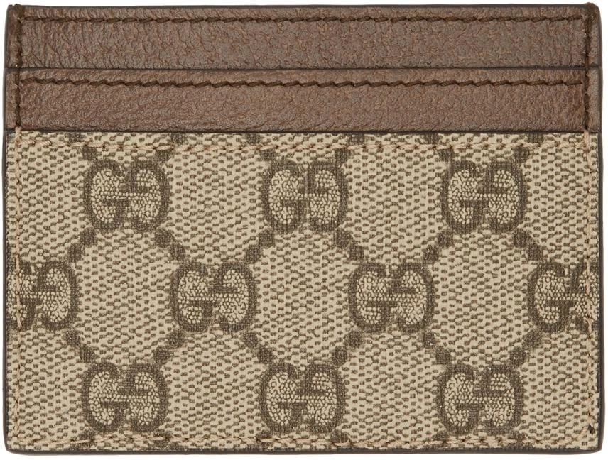商品Gucci|Brown Ophidia GG Card Holder,价格¥2575,第2张图片详细描述