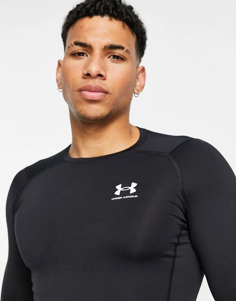 商品Under Armour|Under Armour Training Heat Gear compression long sleeve top in black,价格¥292,第3张图片详细描述