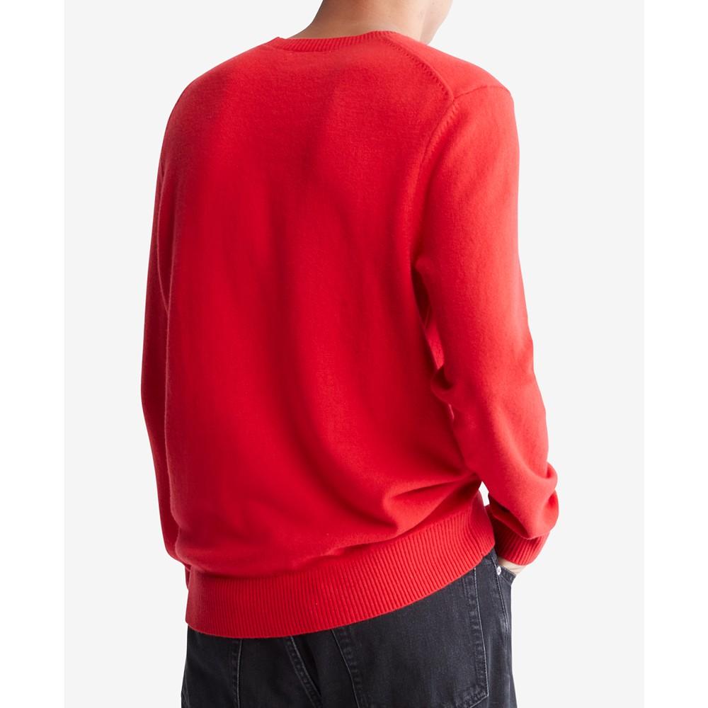 Men's Regular-Fit Merino Wool Crewneck Sweater商品第2张图片规格展示