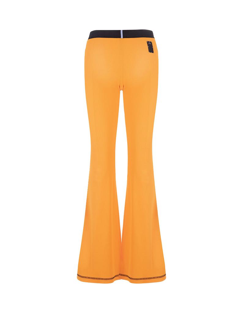 McQ Alexander McQueen Orange Ribbed Flare Joggers商品第2张图片规格展示