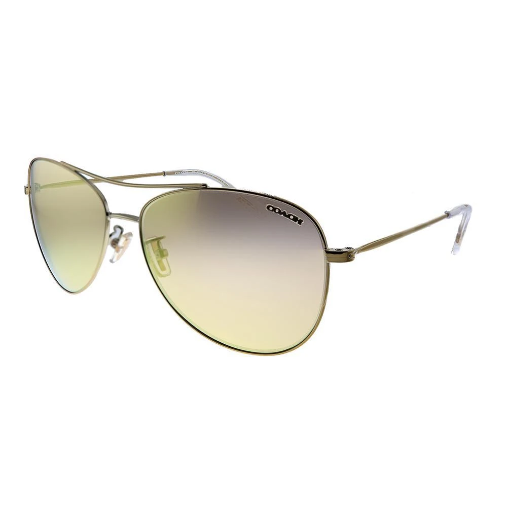 商品Coach|Coach L1013 HC 7079 90055A Womens Aviator Sunglasses,价格¥700,第1张图片