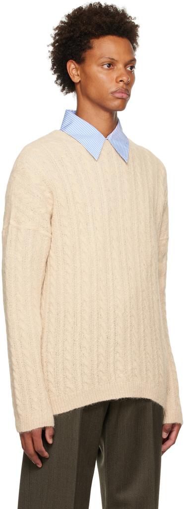 Beige Popover Sweater商品第2张图片规格展示