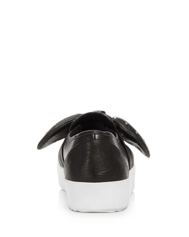 商品Rebecca Minkoff|Women's Stacey Leather Studded Bow Slip-On Sneakers,价格¥337,第4张图片详细描述