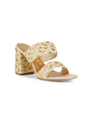 商品Sam Edelman|Estella Raffia Sandals,价格¥396,第2张图片详细描述