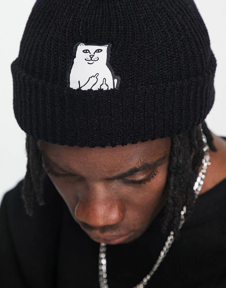 商品Rip N Dip|RIPNDIP lord nermal beanie in black,价格¥132,第4张图片详细描述