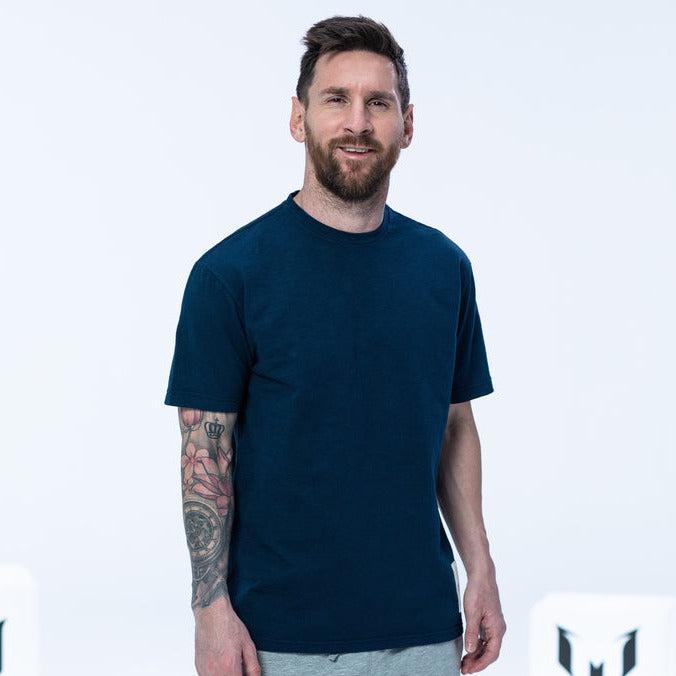 商品The Messi Store|Messi Green Slub Jersey T-Shirt - Navy,价格¥405,第4张图片详细描述