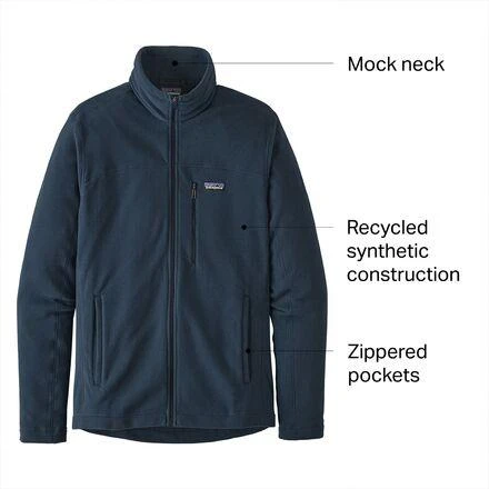 商品Patagonia|Micro D Fleece Jacket - Men's,价格¥819,第2张图片详细描述