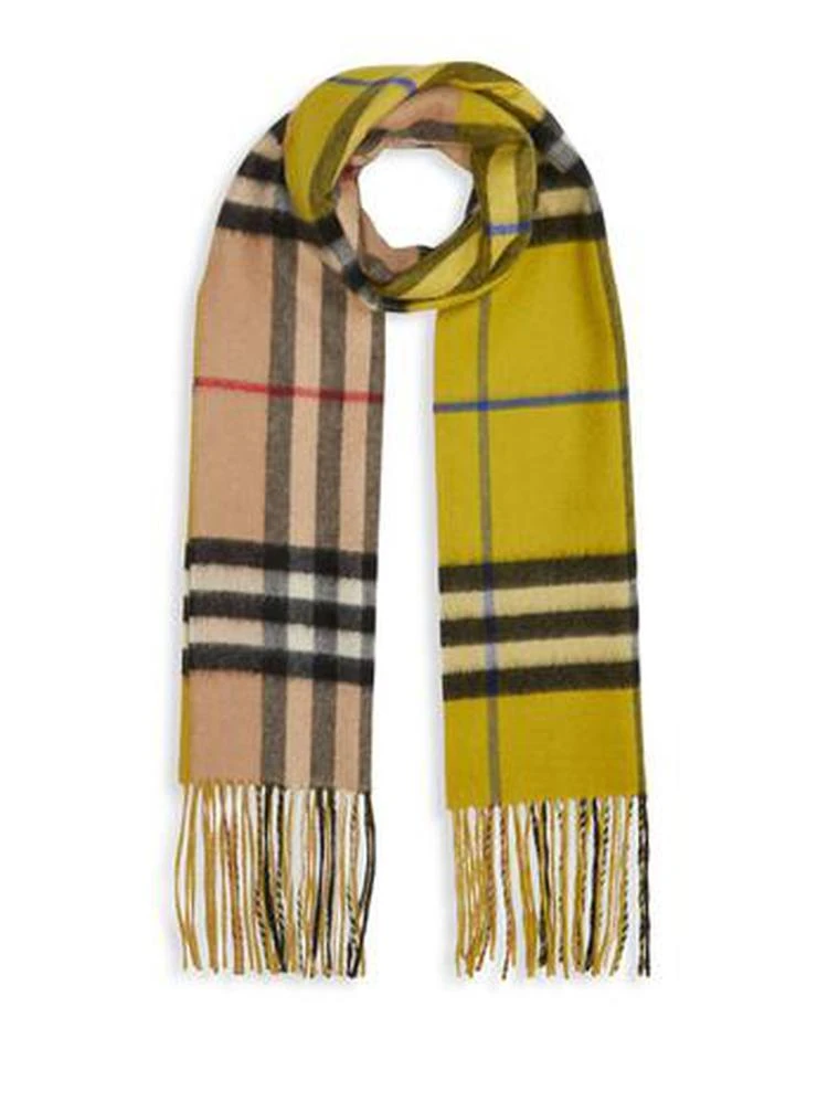 商品Burberry|Burberry - Reversible Giant Check Cashmere Scarf,价格¥2056,第1张图片