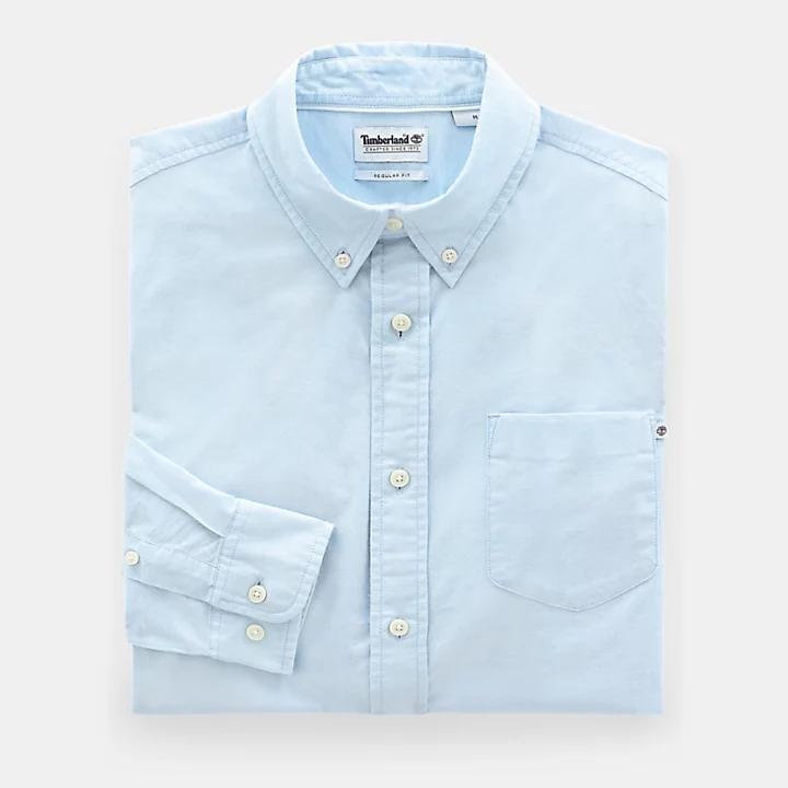商品Timberland|Pleasant River Oxford Shirt for Men in Blue,价格¥370,第4张图片详细描述