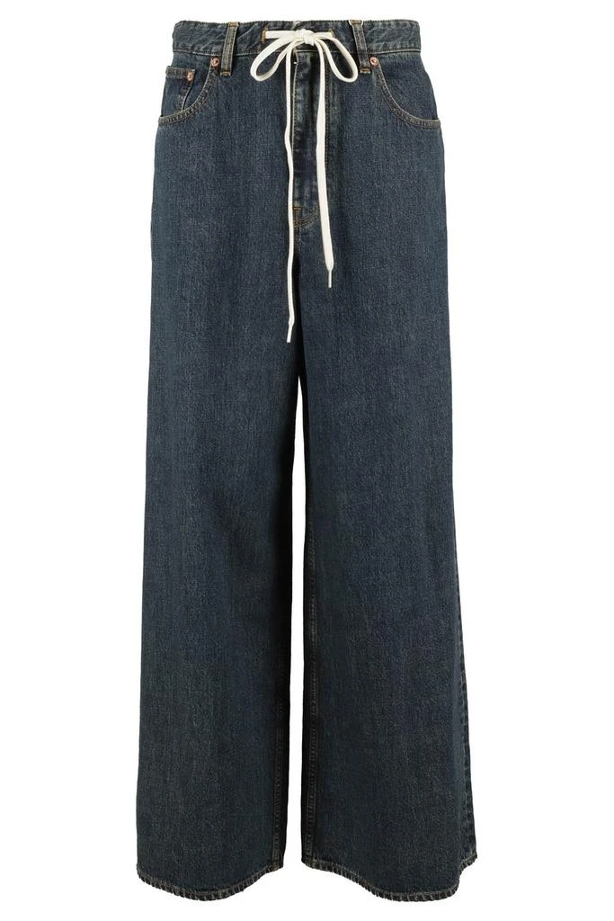 商品MM6|MM6 Maison Margiela Drawstring Wide-Leg Jeans,价格¥2185-¥2621,第1张图片