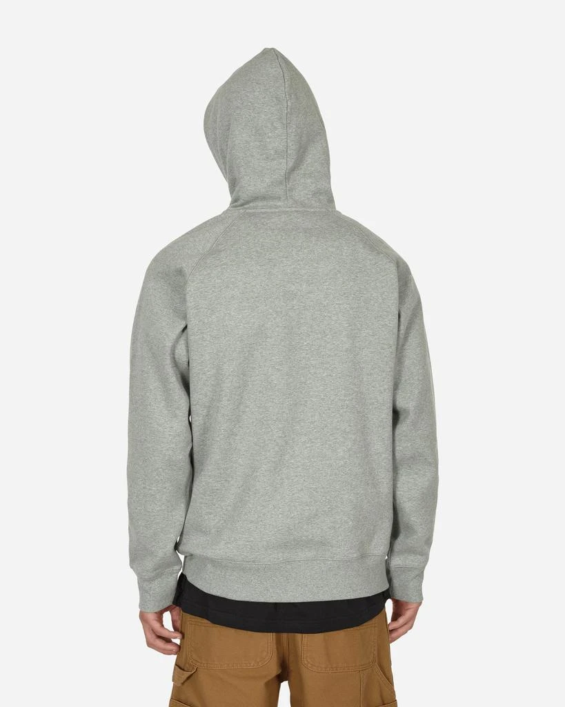 商品Carhartt WIP|Chase Hooded Sweatshirt Grey Heather,价格¥817,第3张图片详细描述