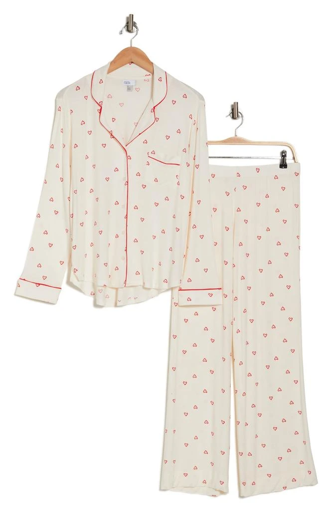 商品Nordstrom|Tranquility Long Sleeve Shirt & Pants Two-Piece Pajama Set,价格¥265,第3张图片详细描述