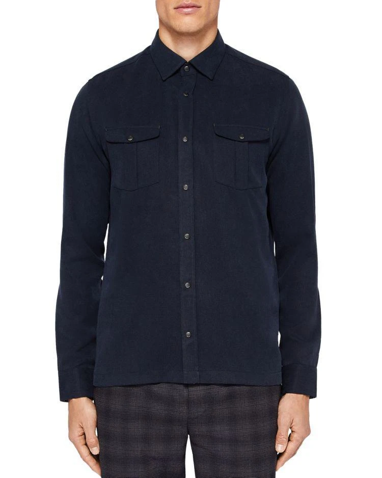 商品Ted Baker London|Ted Baker Canz Polynosic Regular Fit Button-Down Shirt,价格¥607,第1张图片