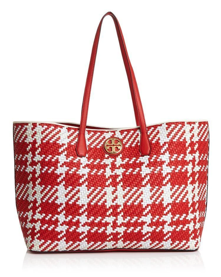 商品Tory Burch|Duet Woven Leather Tote,价格¥2003,第1张图片