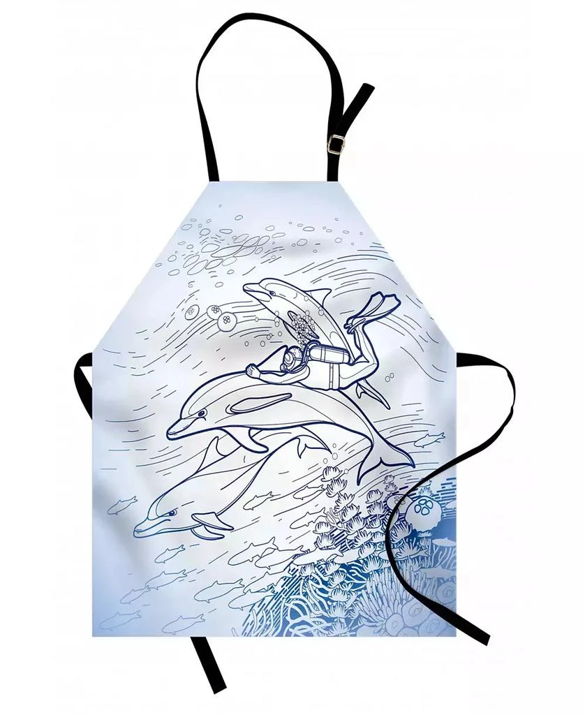 商品Ambesonne|Sea Animals Apron,价格¥417,第1张图片