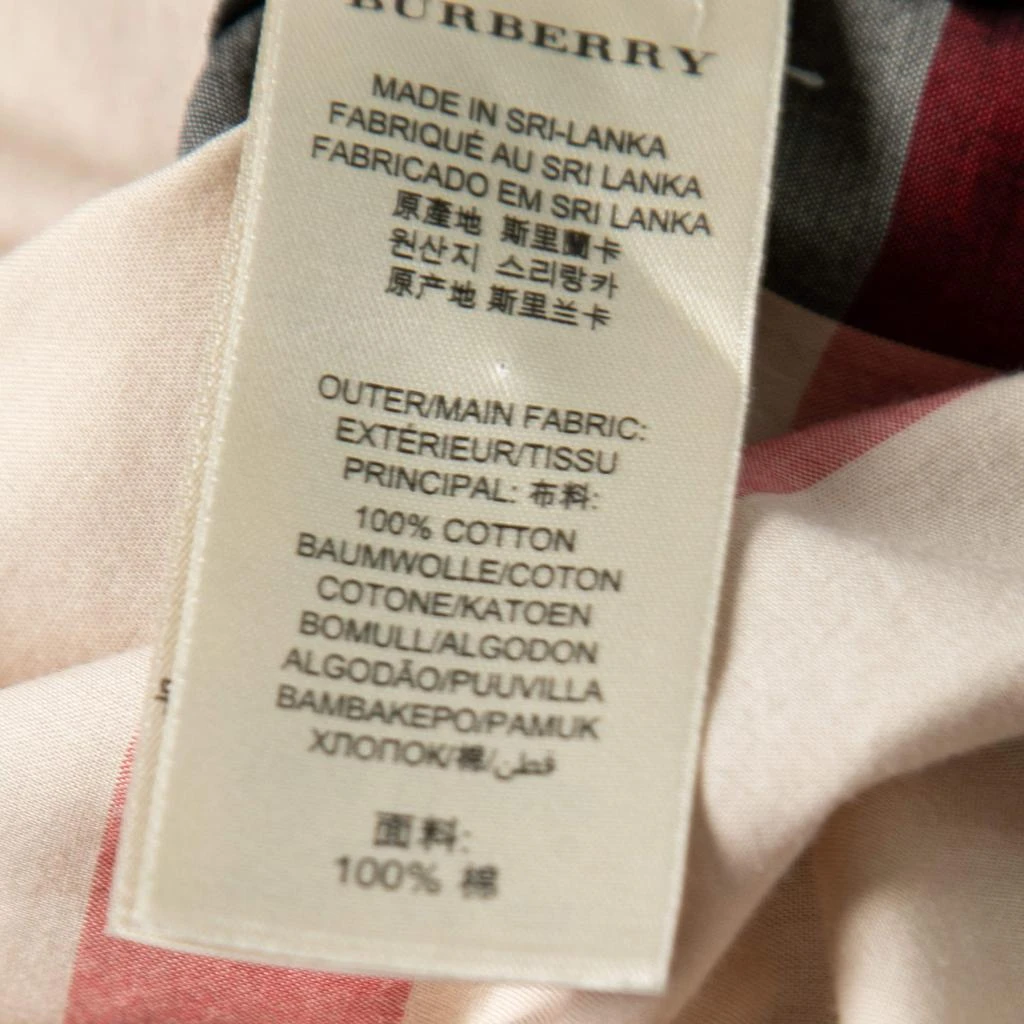 商品[二手商品] Burberry|Burberry Brit Beige Novacheck Cotton Half Placket Detail Tunic S,价格¥1130,第5张图片详细描述