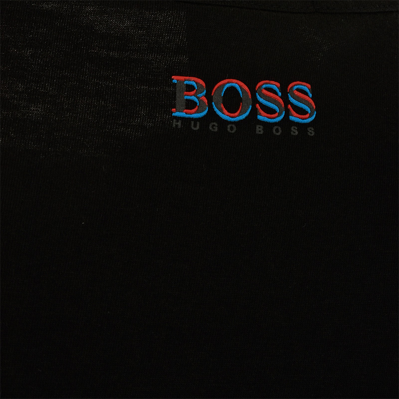 Hugo Boss 雨果博斯 男士黑色纯棉短袖T恤 TEE3-1816415001商品第3张图片规格展示