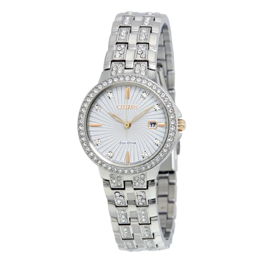 商品Citizen|Silhouette Crystal Eco-Drive Ladies Watch EW2340-58A,价格¥1563,第1张图片