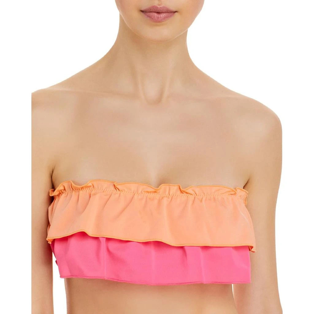 商品Solid & Striped|Solid & Striped Womens Ruffled Bandeau Swim Top Separates,价格¥85,第1张图片