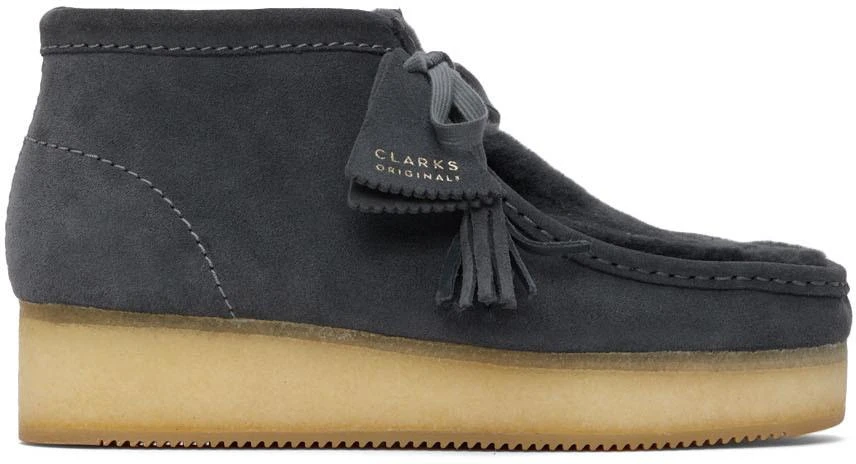 商品Clarks|Grey Wallabee Wedge Boots,价格¥1727,第1张图片