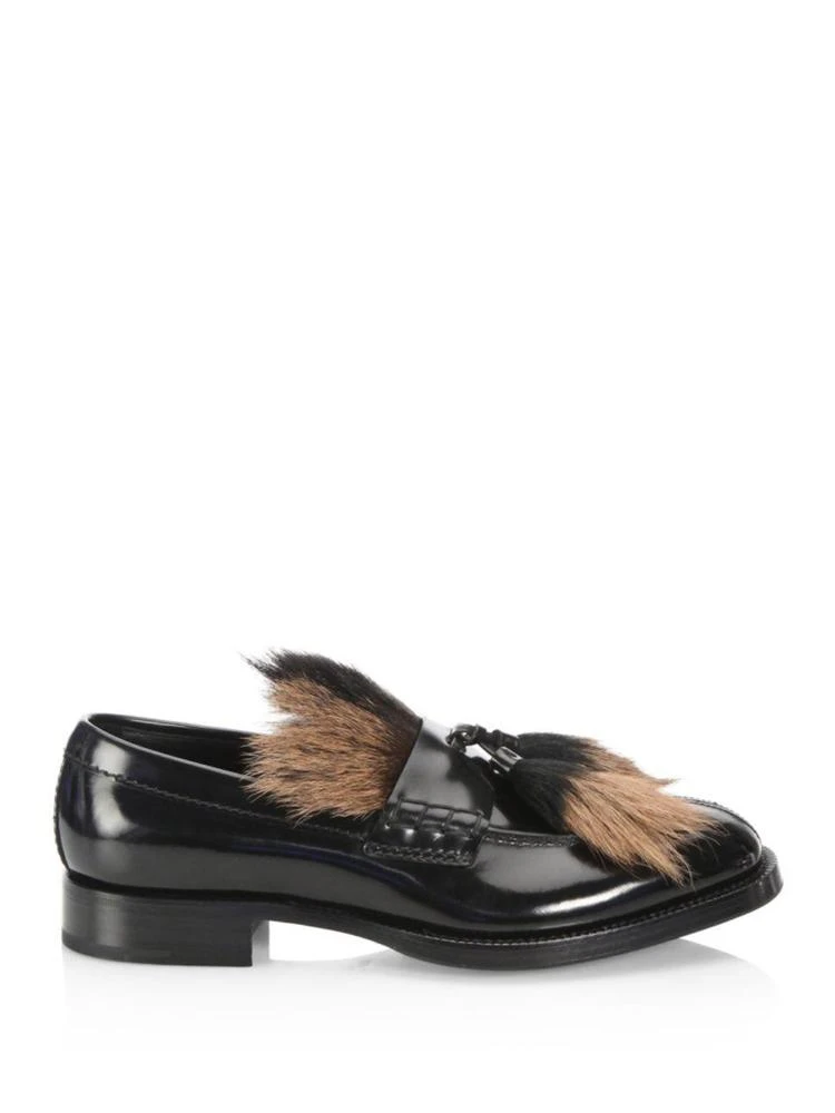 商品Prada|Fur Tassel Loafers,价格¥4834,第5张图片详细描述