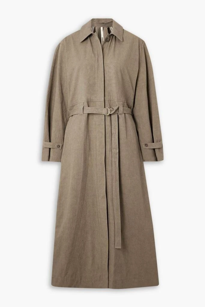 商品LAUREN MANOOGIAN|Belted cotton and linen-blend trench coat,价格¥3725,第1张图片