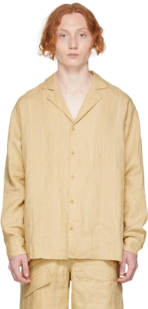 商品Jacquemus|Beige 'La Chemise Raphia' Shirt,价格¥1590,第1张图片