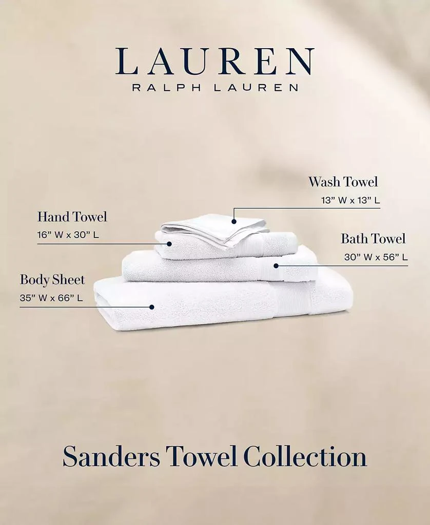 商品Ralph Lauren|Sanders Solid Antimicrobial Cotton Bath Towel, 30" x 56",价格¥73,第2张图片详细描述