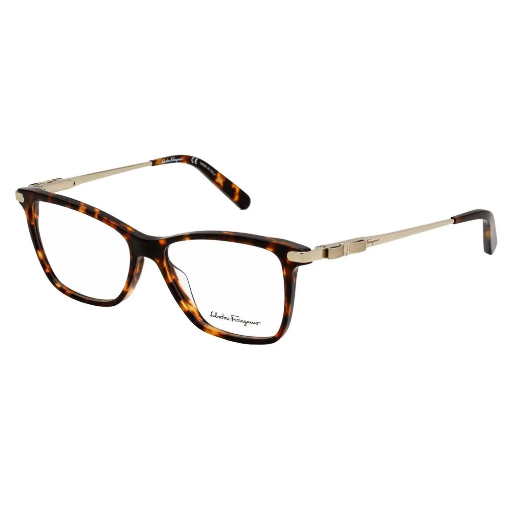 商品Salvatore Ferragamo|Salvatore Ferragamo Women's Eyeglasses - Dark Tortoise/Gold Acetate Frame | SF2872 272,价格¥474,第1张图片