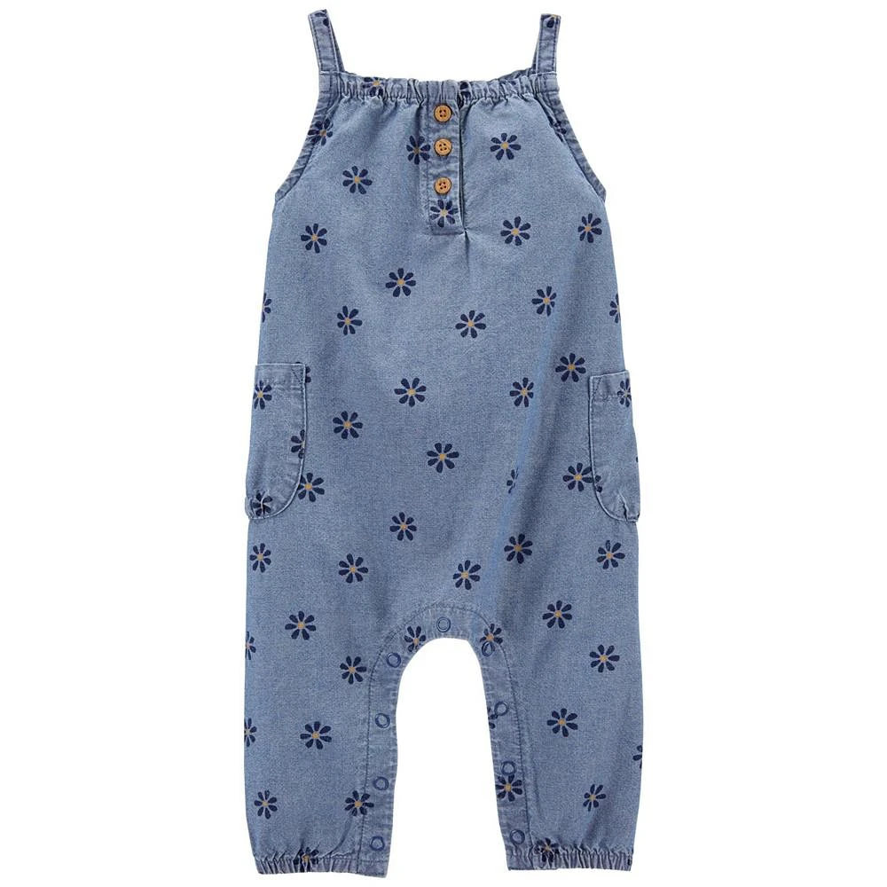 商品Carter's|Baby Girls Chambray Overall,价格¥68,第1张图片