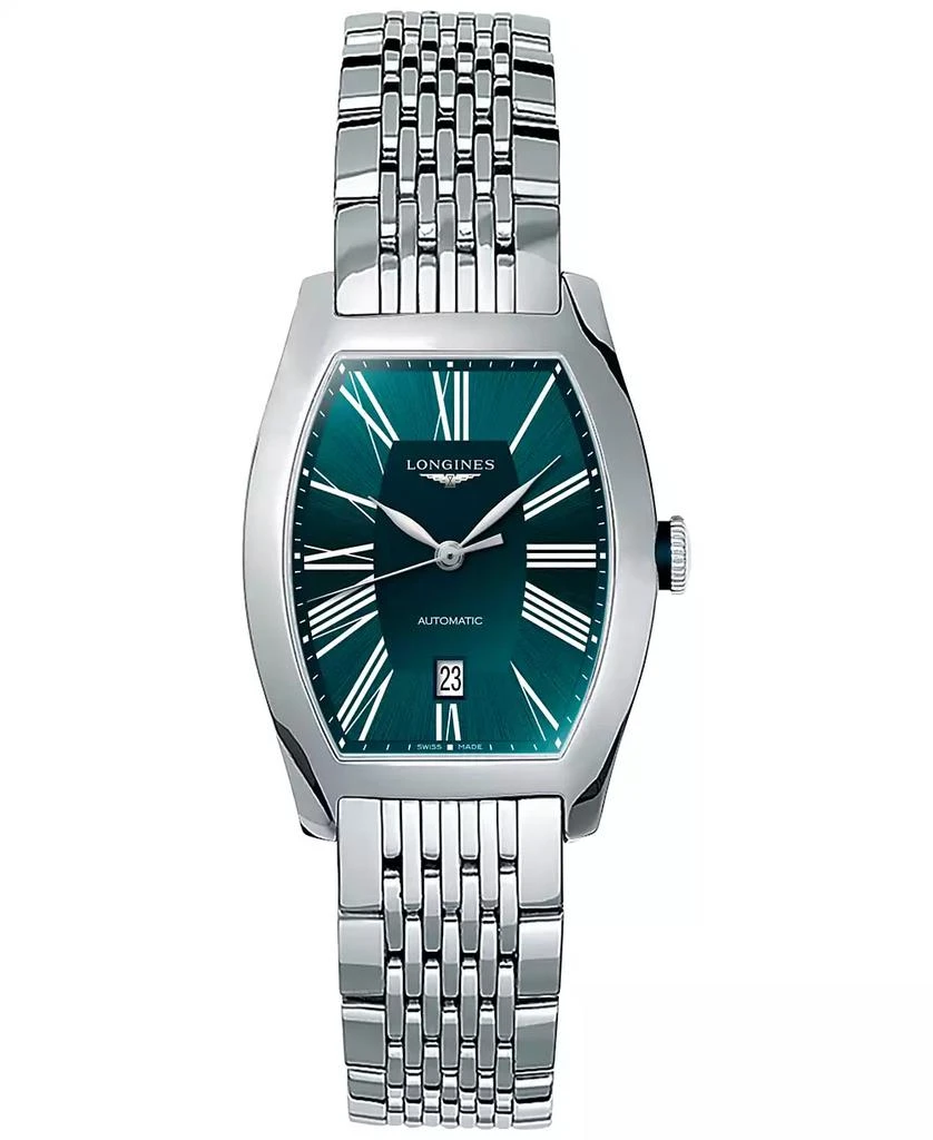 商品Longines|Women's Swiss Automatic Evidenza Stainless Steel Bracelet Watch 26x31mm,价格¥17389,第1张图片