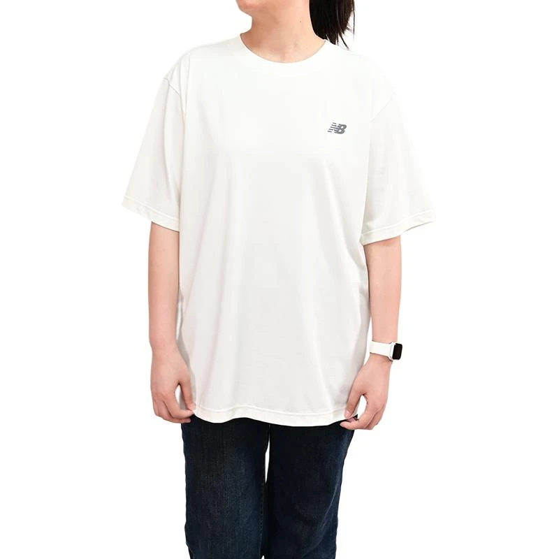 商品[国内直发] New Balance|舒适简约亲肤圆领短袖T恤 男款 白色,价格¥237,第4张图片详细描述