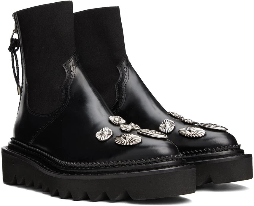 商品Toga Pulla|Black Side Gore Metal Boots,价格¥1720,第4张图片详细描述