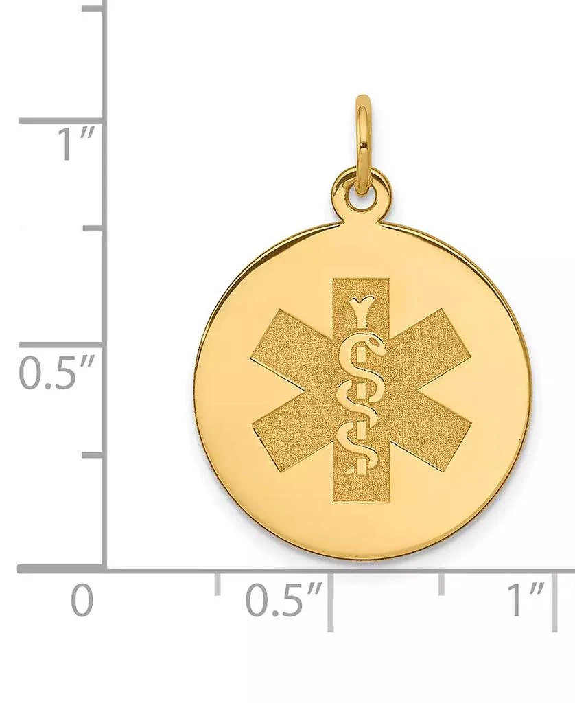 商品Macy's|Medical Info Charm Pendant in 14k Gold,价格¥4787,第4张图片详细描述